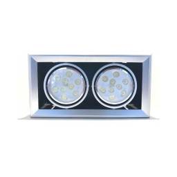 Panel LED de Embutir | 2x9W, Rectangular