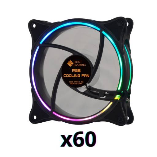 Fan LED RGB Shot Gaming Pro Series (Pack x60)