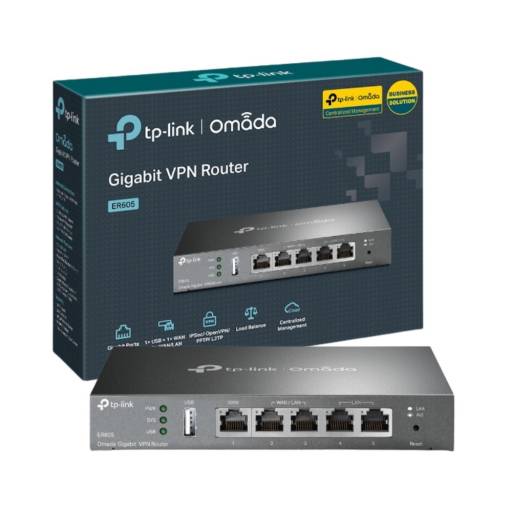 Router Cableado TP-LINK ER605 | VPN Gigabit Omada