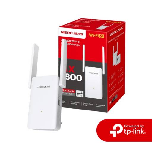 Extensor de Cobertura WiFi 6 AX1800 MERCUSYS ME70X