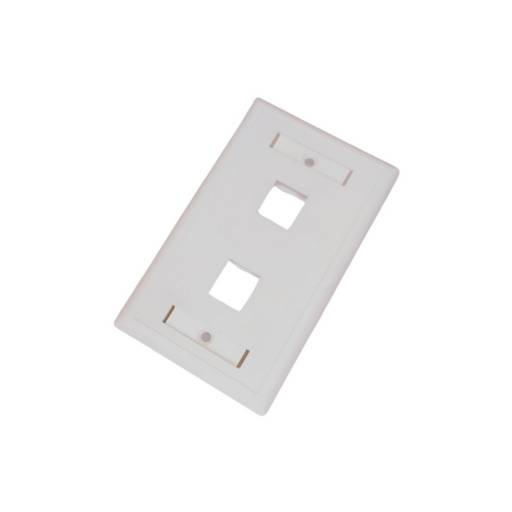 Faceplate 2 Puertos GLC CE-4009 | CAT 5e/6