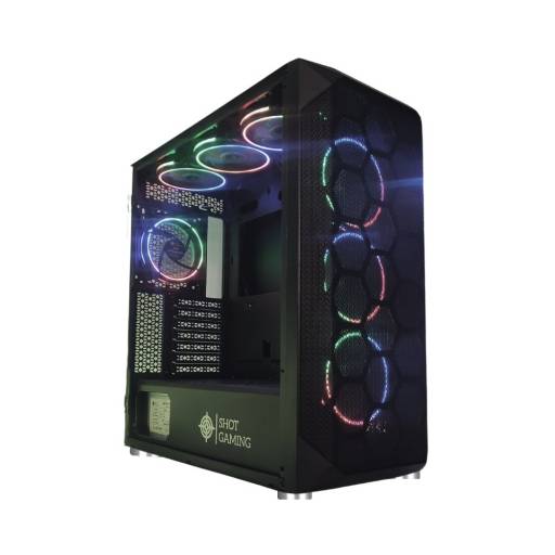 Gabinete Gamer Shot Gaming Pro Series SHOT-SUP-230B-Black | Cristal Templado 