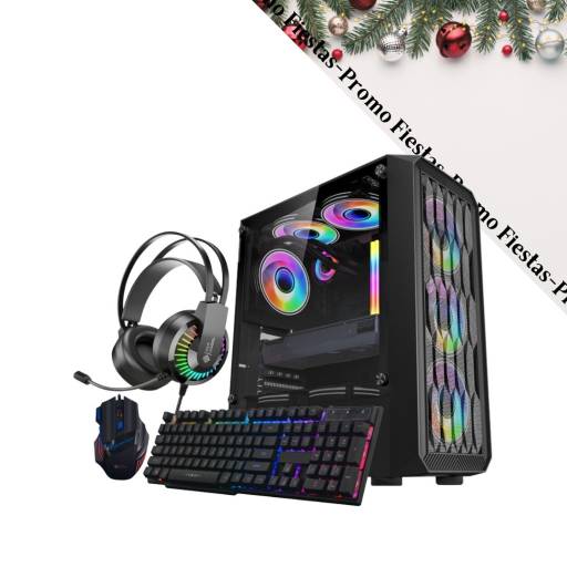 Promo Fiestas: Gabinete Gamer SHOT-SUP-8322 + Teclado Gamer 8002 + Mouse Gamer USB GM10 + Auricular Gamer SHOT-GT68